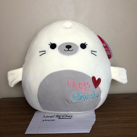 seal valentines day squishmallow